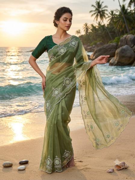 Vinayak twill net saree price range in market
